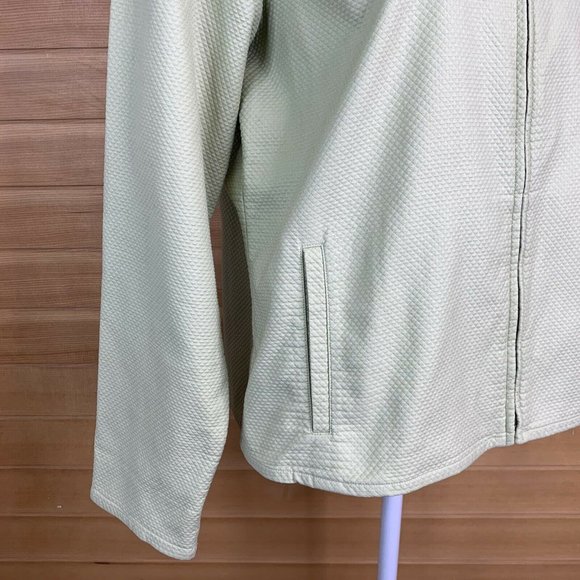Eileen Fisher Green Textured Long Sleeve Jacket - Picture 5 of 11